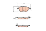 Brake Pad Set, Disc Brake GDB2199 - TRW