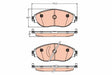Brake Pad Set, Disc Brake GDB2213 - TRW