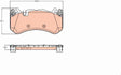 Brake Pad Set, Disc Brake GDB2220 - TRW