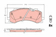 Brake Pad Set, Disc Brake GDB2238 - TRW