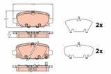 Brake Pad Set, Disc Brake GDB232 - TRW