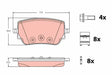 Brake Pad Set, Disc Brake GDB2331 - TRW