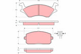 Brake Pad Set, Disc Brake GDB234 - TRW - Brake Pads - TRW