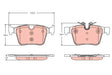 Brake Pad Set, Disc Brake GDB2355 - TRW