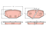 Brake Pad Set, Disc Brake GDB2376 - TRW - Brake Pads - TRW