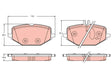Brake Pad Set, Disc Brake GDB2372 - TRW