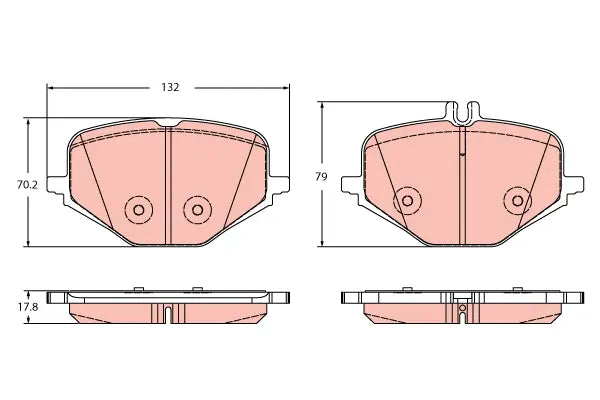Brake Pad Set, Disc Brake GDB2359 - TRW