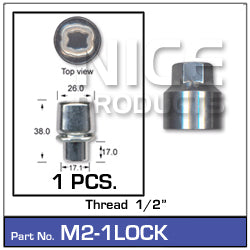 Lock Nuts (set of 1) M2-1LOCK - Nice Products | Universal Auto Spares