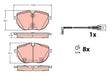 Brake Pad Set, Disc Brake GDB2412 - TRW