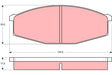 Brake Pad Set, Disc Brake GDB251DT - TRW
