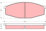 Brake Pad Set, Disc Brake GDB251DT - TRW