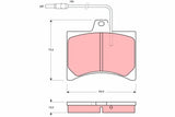 Brake Pad Set, Disc Brake GDB276 - TRW - Brake Pads - TRW