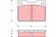 Brake Pad Set, Disc Brake GDB279 - TRW