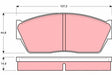 Brake Pad Set, Disc Brake GDB284 - TRW
