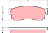 Brake Pad Set, Disc Brake GDB288 - TRW - Brake Pads - TRW