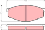 Brake Pad Set, Disc Brake GDB293 - TRW