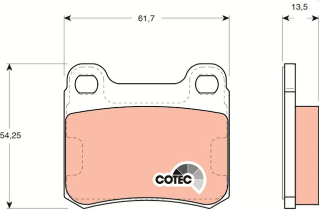 Brake Pad Set, Disc Brake GDB294 - TRW