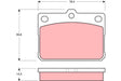 Brake Pad Set, Disc Brake GDB295 - TRW