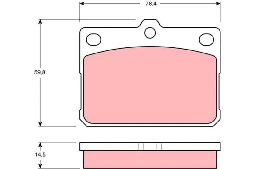 Brake Pad Set, Disc Brake GDB295 - TRW
