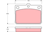 Brake Pad Set, Disc Brake GDB295 - TRW - Brake Pads - TRW