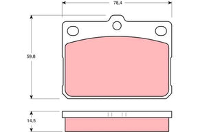 Brake Pad Set, Disc Brake GDB295 - TRW