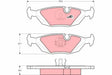 Brake Pad Set, Disc Brake GDB299 - TRW