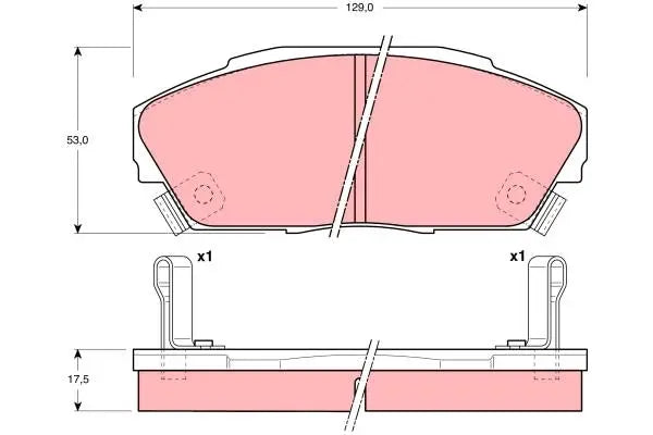 Brake Pad Set, Disc Brake GDB3034 - TRW
