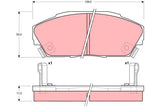 Brake Pad Set, Disc Brake GDB3034DT - TRW