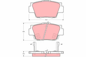 Brake Pad Set, Disc Brake GDB3039 - TRW