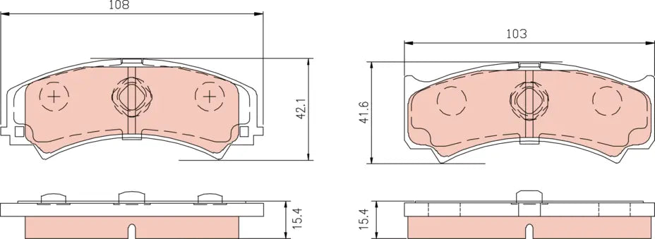 Brake Pad Set, Disc Brake GDB3048 - TRW