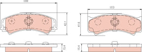 Brake Pad Set, Disc Brake GDB3048 - TRW