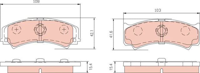 Brake Pad Set, Disc Brake GDB3048 - TRW