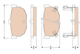 Brake Pad Set, Disc Brake GDB3051DT - TRW