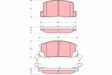 Brake Pad Set, Disc Brake GDB3058 - TRW
