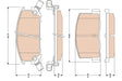 Brake Pad Set, Disc Brake GDB3059AT - TRW