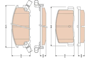 Brake Pad Set, Disc Brake GDB3059AT - TRW