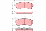 Brake Pad Set, Disc Brake GDB3068 - TRW