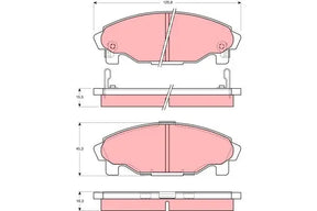Brake Pad Set, Disc Brake GDB3071 - TRW