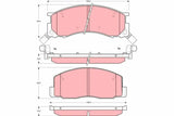 Brake Pad Set, Disc Brake GDB308 - TRW