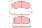 Brake Pad Set, Disc Brake GDB3086 - TRW - Brake Pads - TRW