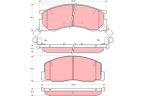 Brake Pad Set, Disc Brake GDB3086 - TRW