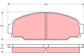 Brake Pad Set, Disc Brake GDB3090 - TRW