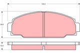 Brake Pad Set, Disc Brake GDB8090DT - TRW