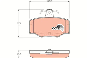Brake Pad Set, Disc Brake GDB3092 - TRW
