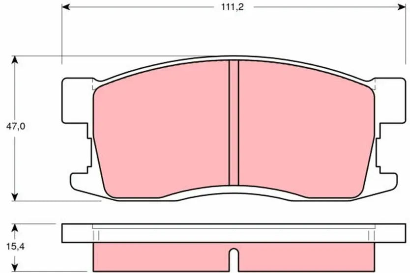 Brake Pad Set, Disc Brake GDB3094 - TRW