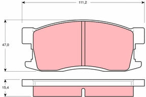 Brake Pad Set, Disc Brake GDB3094 - TRW