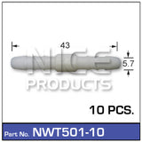 Hose Connection Pkt 10 NWT501-10 - Nice Products | Universal Auto Spares
