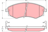 Brake Pad Set, Disc Brake GDB3101DT - TRW