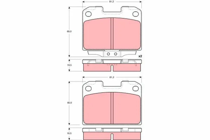 Brake Pad Set, Disc Brake GDB3104 - TRW