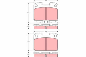 Brake Pad Set, Disc Brake GDB3104 - TRW
